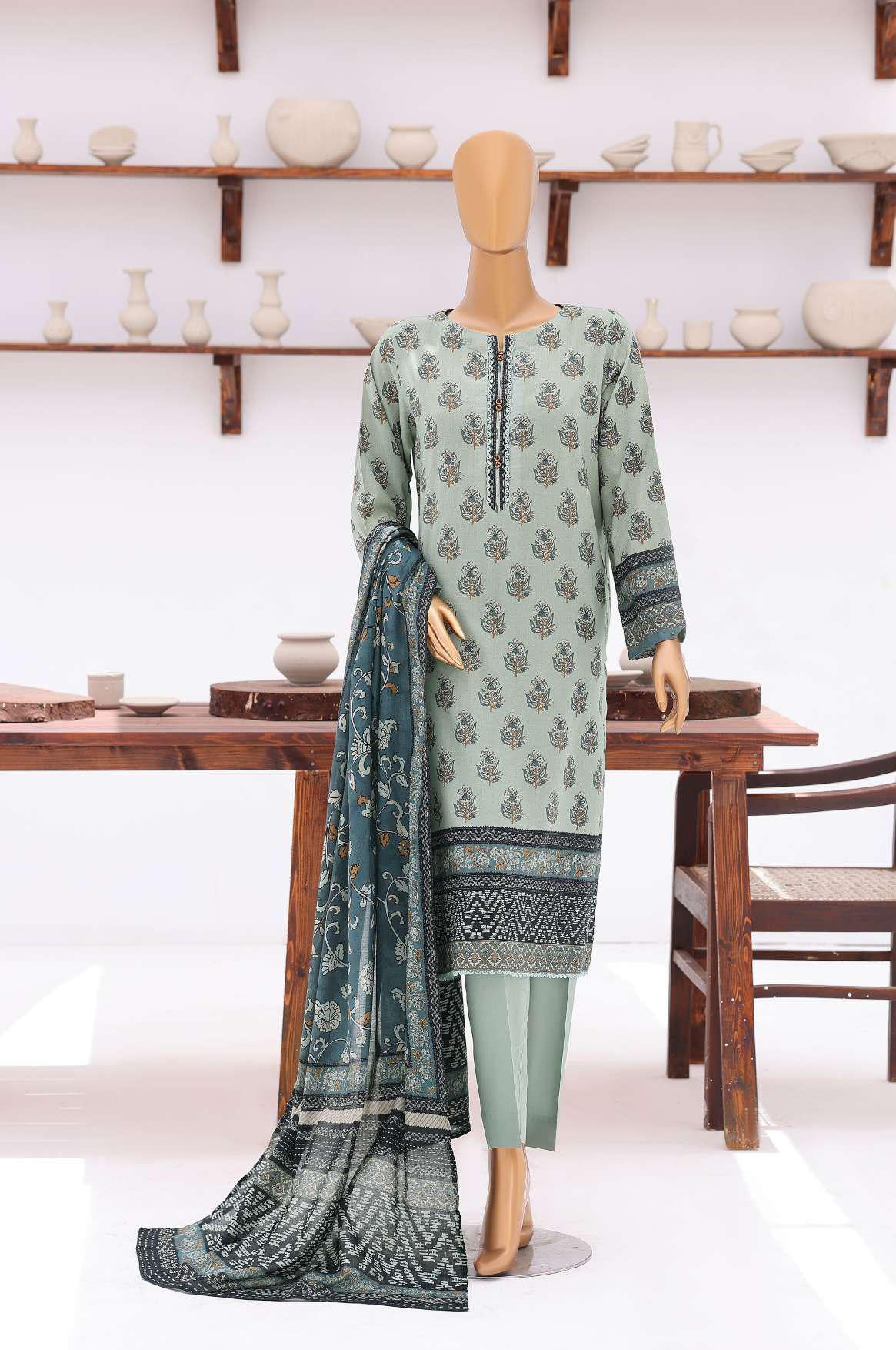 Platinum Jaipuri Prints by HZ Textiles | Digital Printed Lawn 3 Piece Unstitched Suit D-2