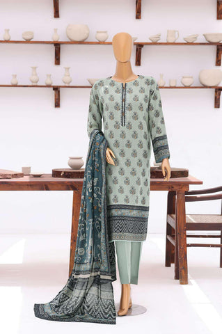 Platinum Jaipuri Prints by HZ Textiles | Digital Printed Lawn 3 Piece Unstitched Suit D-2