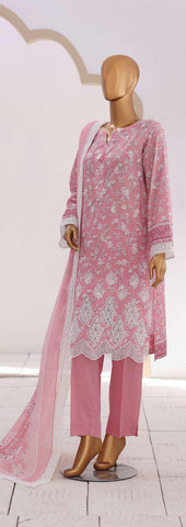 Nakshkari by HZ Textiles | Embroidered Lawn 3 Piece Unstitched Suit D-2