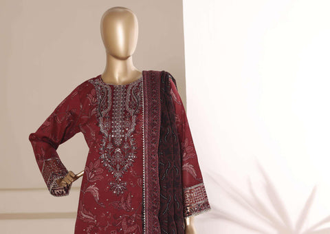 Regal by Sadabahar | Embroidered Festive 3 Piece Stitched Lawn Suit D-3