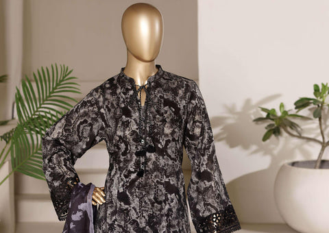 Sadabahar Peplum Luxury | Embroidered Lawn 3 Piece Stitched Suit D-1