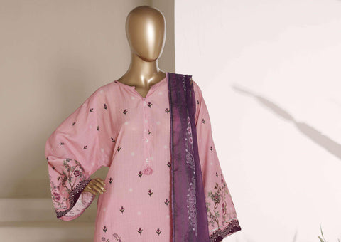 Sadabahar Kaftaan | Printed 3 Piece Stitched Viscose Suit D-4