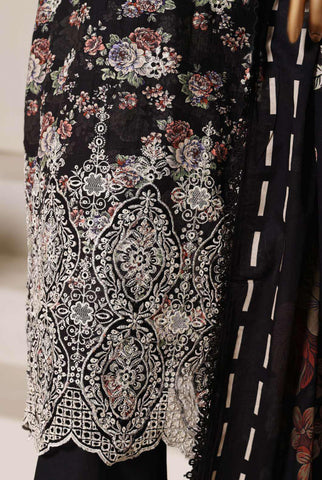 Luxury Lawn Chikankari Embroidered 3 Piece Stitched Collection By Sadabahar D-4