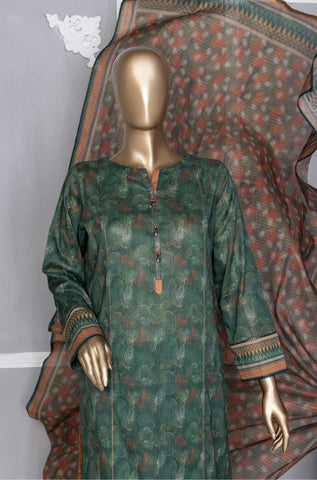 HZ Platinum Digital Printed Lawn 3-Piece D-PPC 104