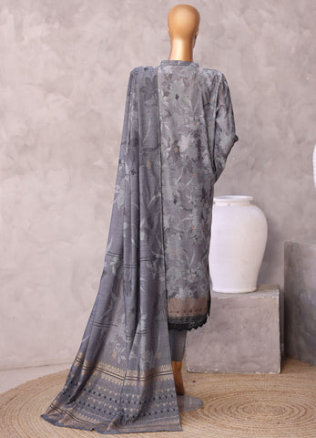 Valencia by HZ Textiles | Jacquard Embroidered 3 Piece Unstitched Suit D-1