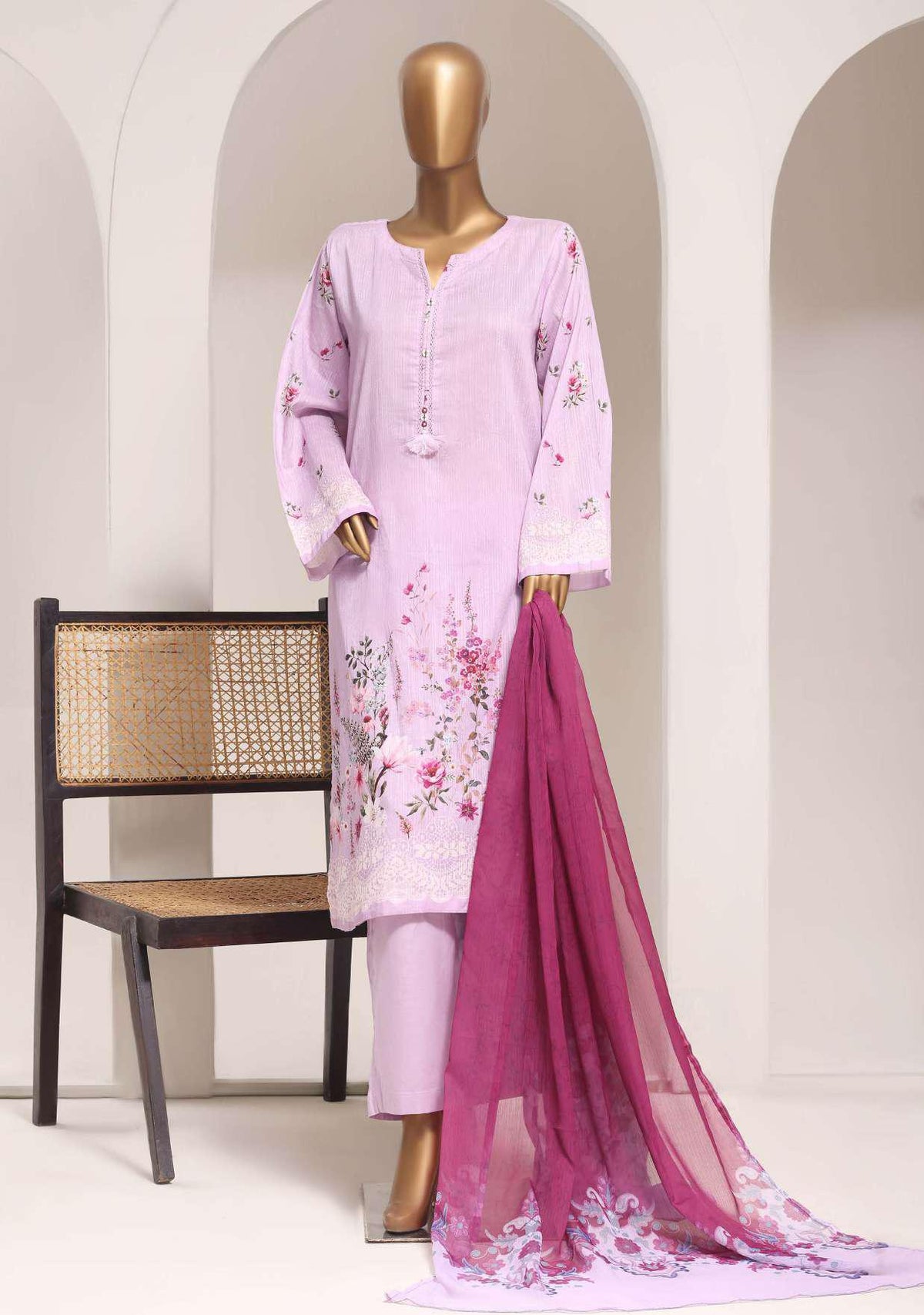Sadabahar Printed Lawn Vol-11-2 | Printed Lawn 3 Piece Stitched Suit D-3
