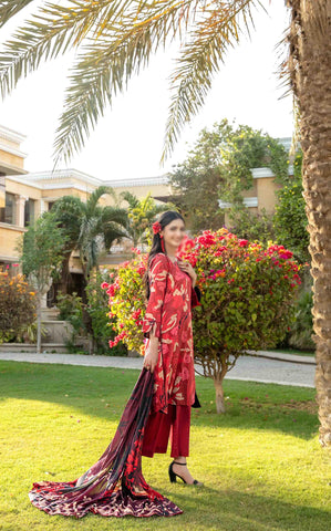 Naimal Lawn Slub Digital Print Vol-2 By Tawakkal D-02
