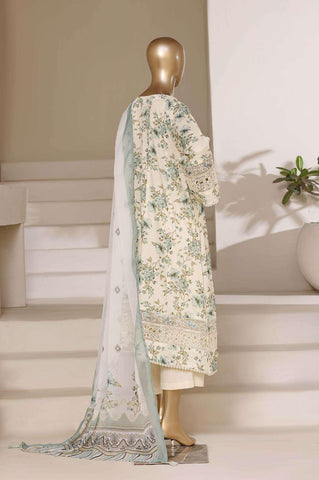 Sadabahar Peplum Embroidered Lawn Stitched 3 Piece Suit D-4