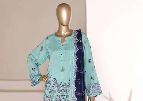 Sadabahar Vol-07 | Printed Lawn 3 Piece Stitched Suit D-4