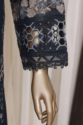Sadabahar Luxury Embroidered Cotton Stitched 3 Piece Suit D-1