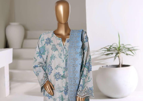 Laser Fusion Chikankari Khaddar 3Pc RTW Coll By Sadabahar D-4