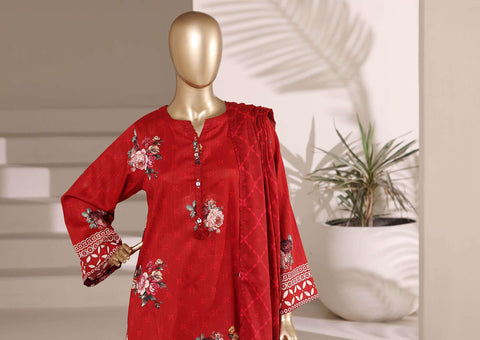Sadabahar Vol-08 | Printed Lawn 3 Piece Stitched Suit D-4
