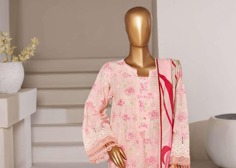 Luxury Lawn Chikankari Embroidered 3 Piece Stitched Collection By Sadabahar D-5