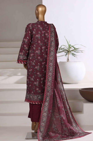 Sadabahar Printed Khaddar With Shimmer Ready To Wear 3Pc D-3