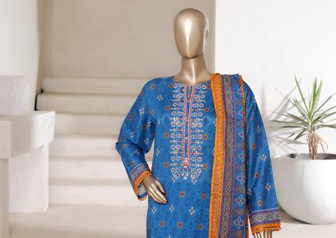 Printed Cambric Lawn Vol-01 By Sadabahar D-7