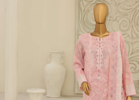 Premium Signature by HZ Textiles | Embroidered 3 Piece Unstitched Lawn Suit D-3