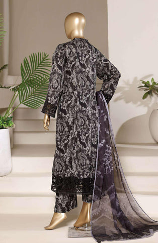 Sadabahar Peplum Luxury | Embroidered Lawn 3 Piece Stitched Suit D-1