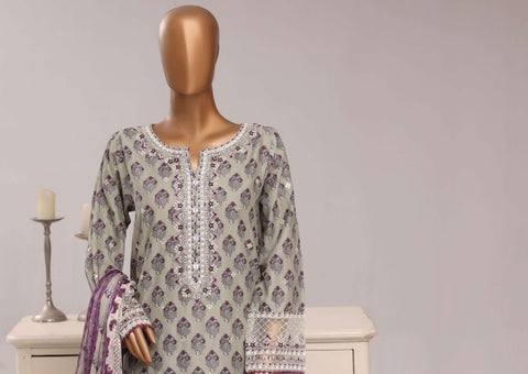 Regal by Sadabahar Vol-3 | Embroidered Lawn 3 Piece Stitched Suit D-4
