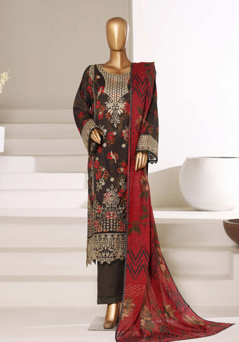 Luxury Lawn Signature  Heavy Embroidered 3 Piece Stitched Suit By Sadabahar D-5