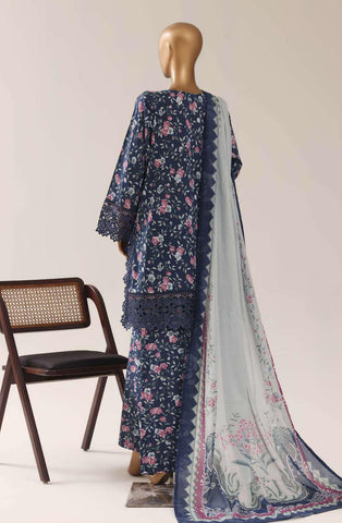Malika by Sadabahar | Festive Embroidered Lawn 3 Piece Stitched Suit D-4
