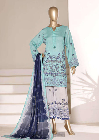 Sadabahar Vol-07 | Printed Lawn 3 Piece Stitched Suit D-4