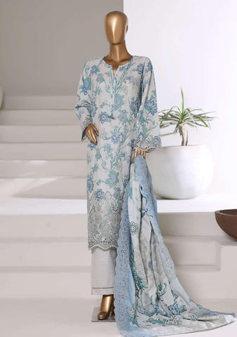 Laser Fusion Chikankari Khaddar 3Pc RTW Coll By Sadabahar D-4