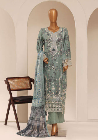 Sadabahar Signature Embroidered Stitched 3 Piece Suit D-4