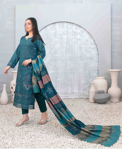 Mabel Un Stitched 3 Pcs Zari Line Emb Fancy Lawn Coll-2025 D 1028