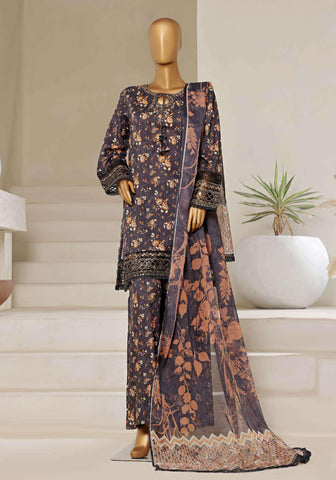 Malika Festive Collection Vol 4 Stitched 3 Piece Sadabahar -04