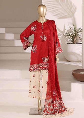 Sadabahar Vol-08 | Printed Lawn 3 Piece Stitched Suit D-4