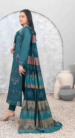 Mabel Un Stitched 3 Pcs Zari Line Emb Fancy Lawn Coll-2025 D 1028
