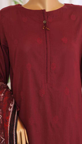 Oriental Printkari by HZ Textiles | Embroidered 3 Piece Unstitched Lawn Suit D-6
