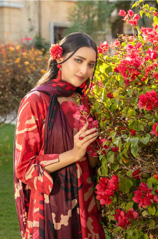 Naimal Lawn Slub Digital Print Vol-2 By Tawakkal D-02