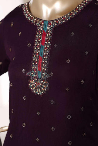 Sadabahar AFSANEE | Heavy Embroidered Chiffon 3 Piece Stitched Suit D-3