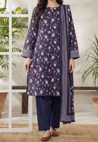 Daman Exclusive | Printed Lawn 3 Piece Unstitched Suit D-2