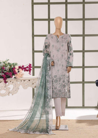HZ Textiles – Mehak Slub Lawn Embroidered Collection Vol-02 D-2