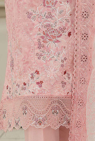 Premium Signature by HZ Textiles | Embroidered 3 Piece Unstitched Lawn Suit D-3