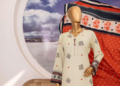 Linen Wintry Shawl Printed Collection Vol-2  D 04