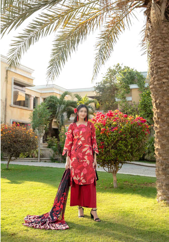 Naimal Lawn Slub Digital Print Vol-2 By Tawakkal D-02