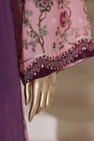 Sadabahar Kaftaan | Printed 3 Piece Stitched Viscose Suit D-4