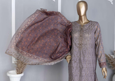 HZ Premium Lawn Emb Cut Work Dupatta VOL-4- Coll:24 D-750