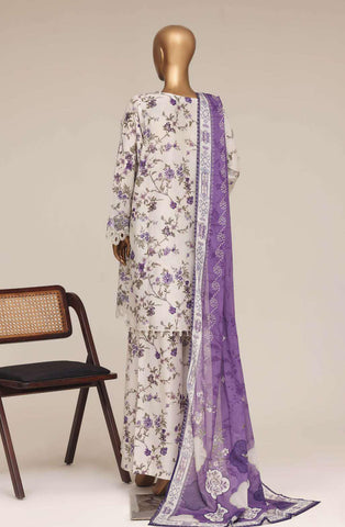 Malika by Sadabahar Vol-4 | Festive Embroidered Lawn 3 Piece Stitched Suit D-6