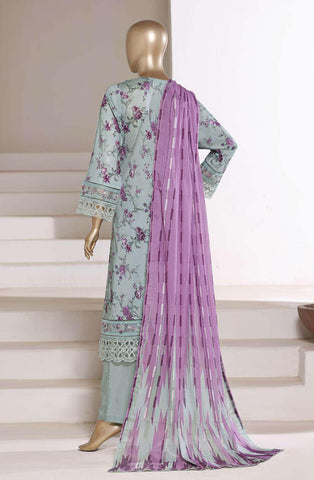 Sadabahar Festive Embroidered Lawn Stitched 3 Piece Suit D-4