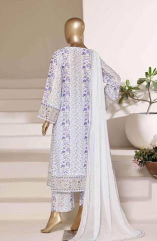 Sadabahar Regal Embroidered Lawn Stitched 3 Piece Suit D-4