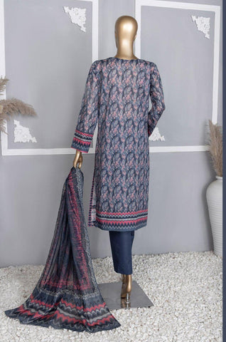 HZ Platinum Digital Printed Lawn 3-Piece D-PPC 103