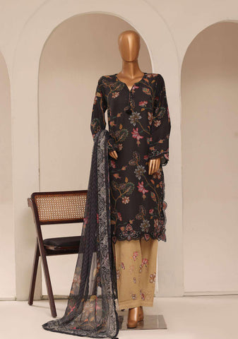 Raya by Sadabahar Embroidered Stitched 3 Piece Suit D-1