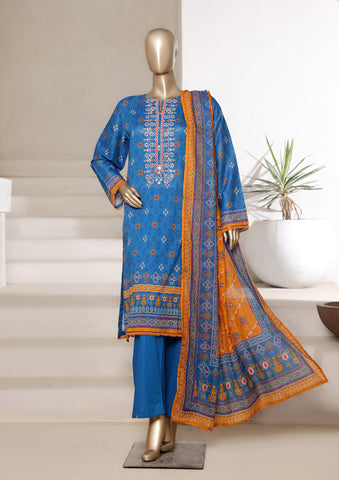 Printed Cambric Lawn Vol-01 By Sadabahar D-7