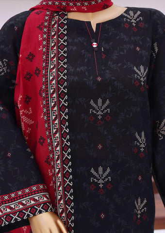 Everyday Prints by HZ Textiles | Printed Lawn 3 Piece Unstitched Suit D-1