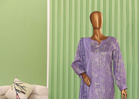 Dhagakari NinoKara Emb Coll Vol-2 Un Stitched 3Pcs  HZ-1