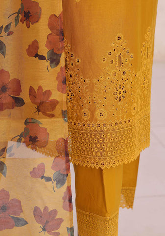 Floral Vibes by HZ Textiles | Embroidered 3 Piece Unstitched Lawn Suit D-1